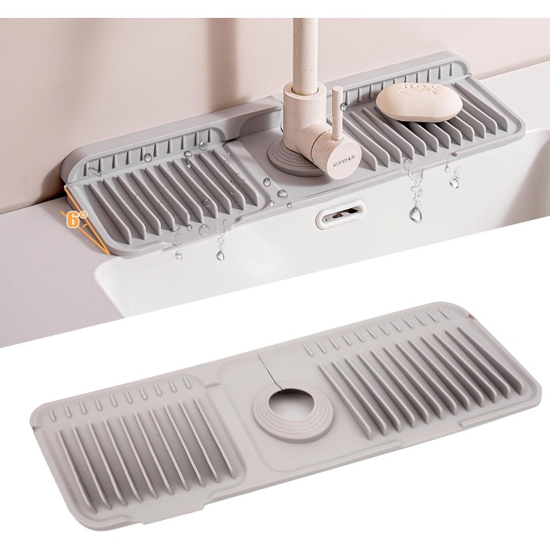 Silicone Tap Washer - Tappetino Antispruzzi in Silicone per Rubinetto,