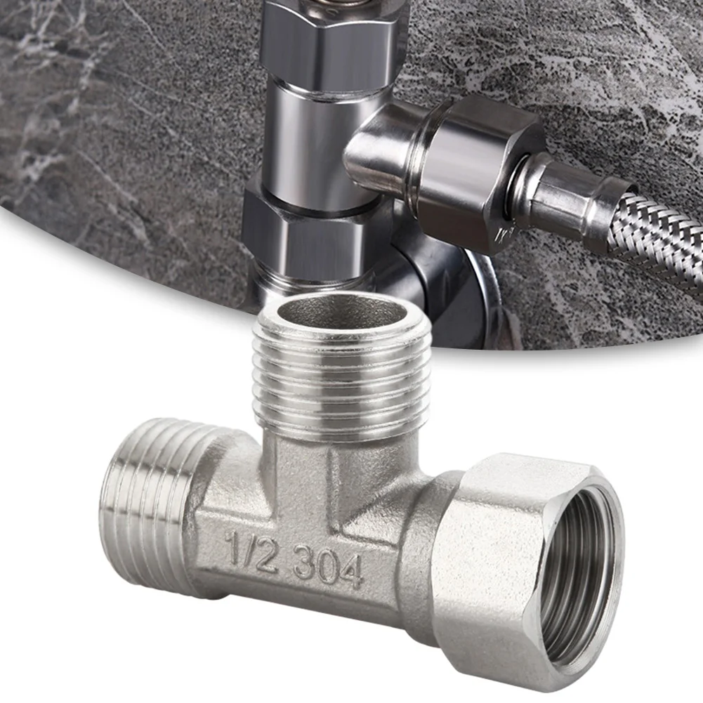 Shower Valve Cartridge - Adattatore a T in acciaio inossidabile