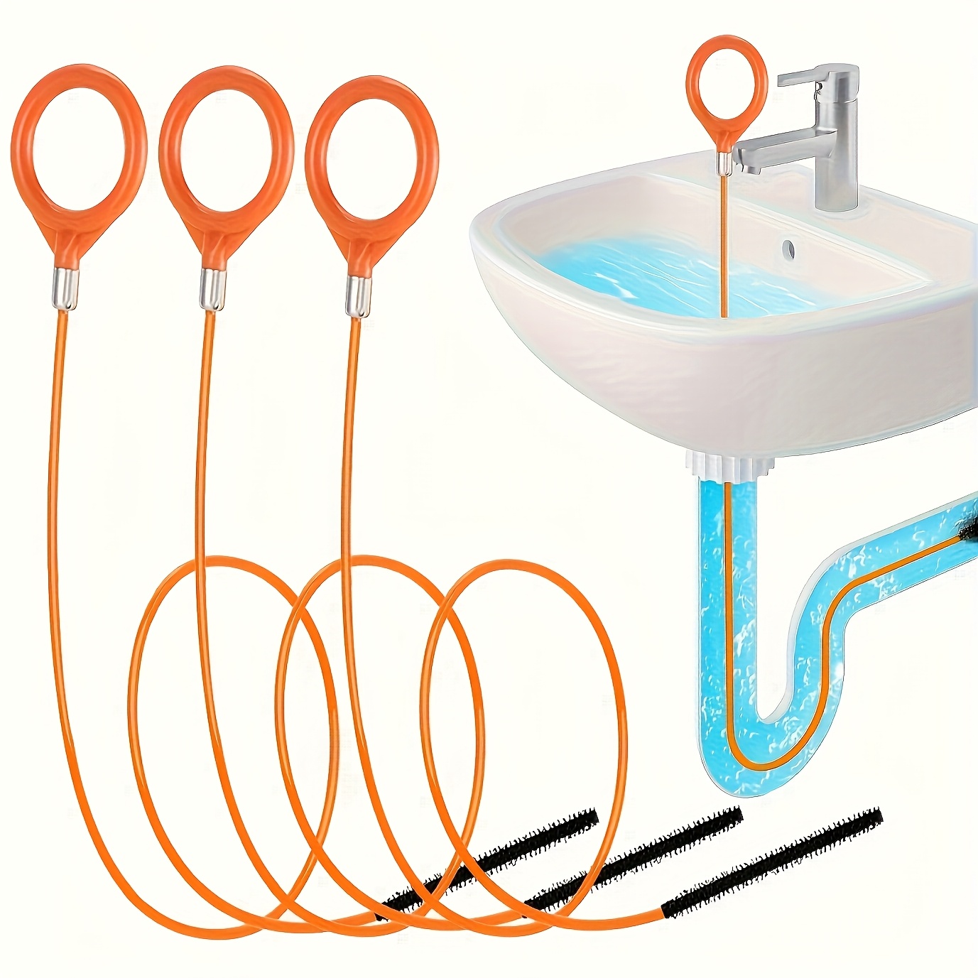 Drain Snake Flexible - Attrezzo per la rimozione dei capelli