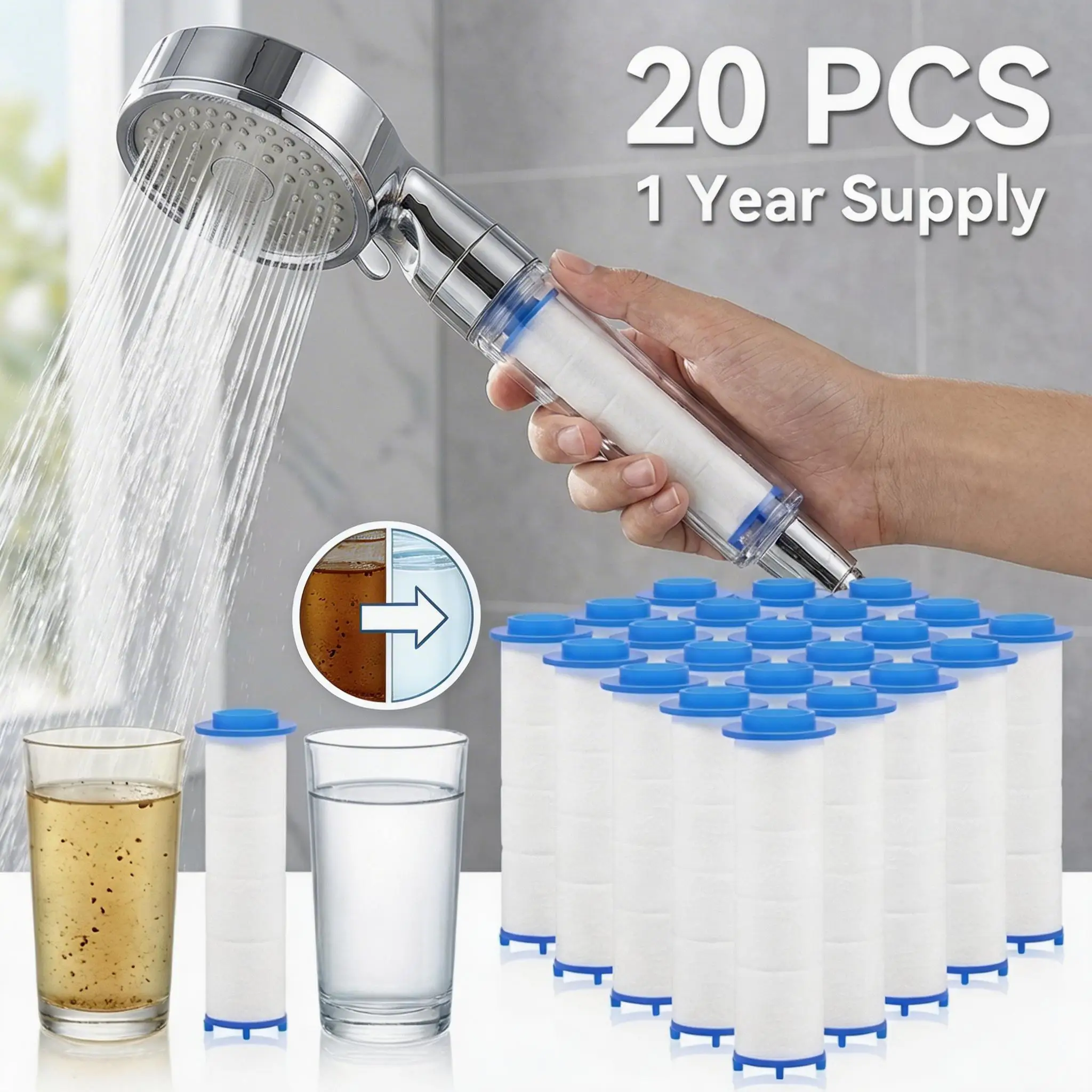 20 Pezzi di Filtri per Soffion - Shower Valve Cartridge recensione e prezzo